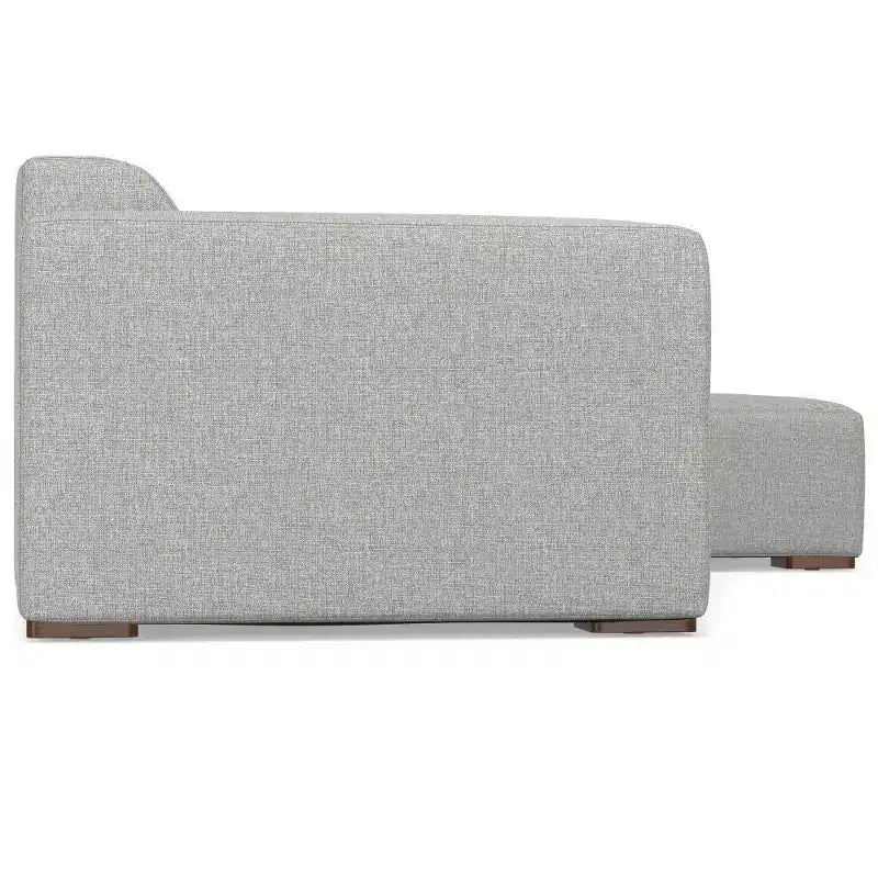 WyndenHall Biggs 2 Seater Sofa and Right Chaise Pale Gray