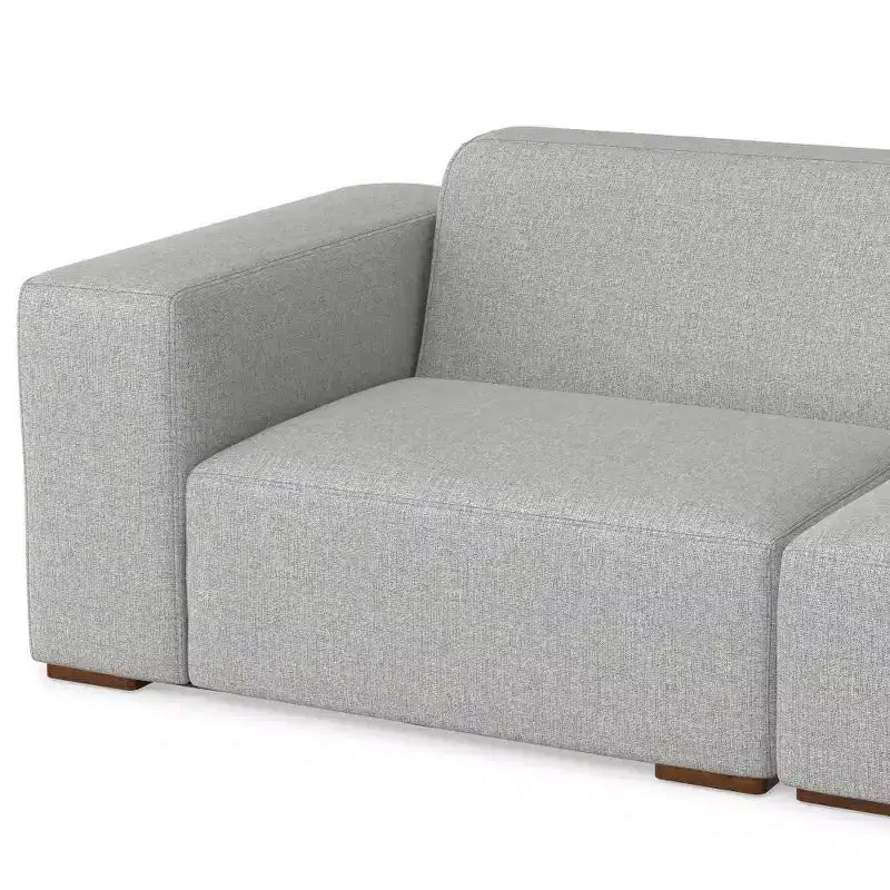 WyndenHall Biggs 2 Seater Sofa and Right Chaise Pale Gray