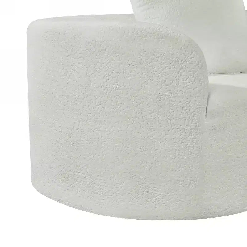 Christopher Knight Home Vivian 116" Modern Curved Sectional Sofa with High-Density Sponge and 4 Pillows Beige