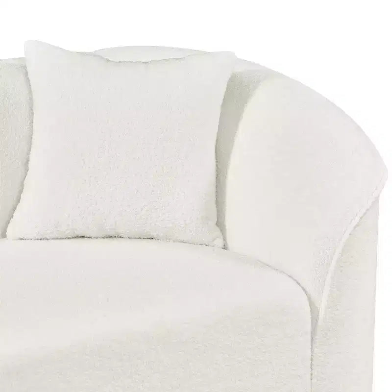 Christopher Knight Home Isolde Contemporary 104" 4-Seater L-Shaped Boucle Upholstery Curved Sectional Sofa Beige