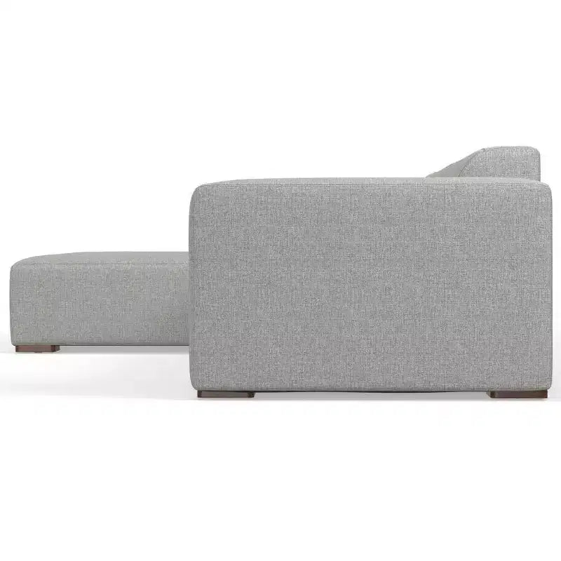 WyndenHall Biggs 2 Seater Sofa and Left Chaise Pale Gray