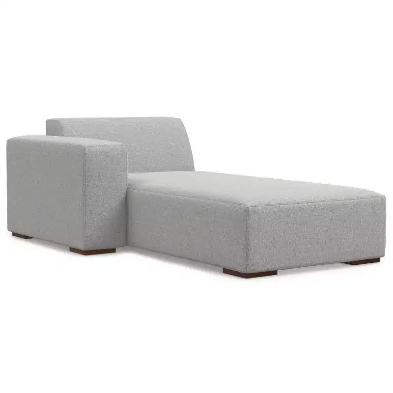 WyndenHall Biggs 2 Seater Sofa and Left Chaise Pale Gray