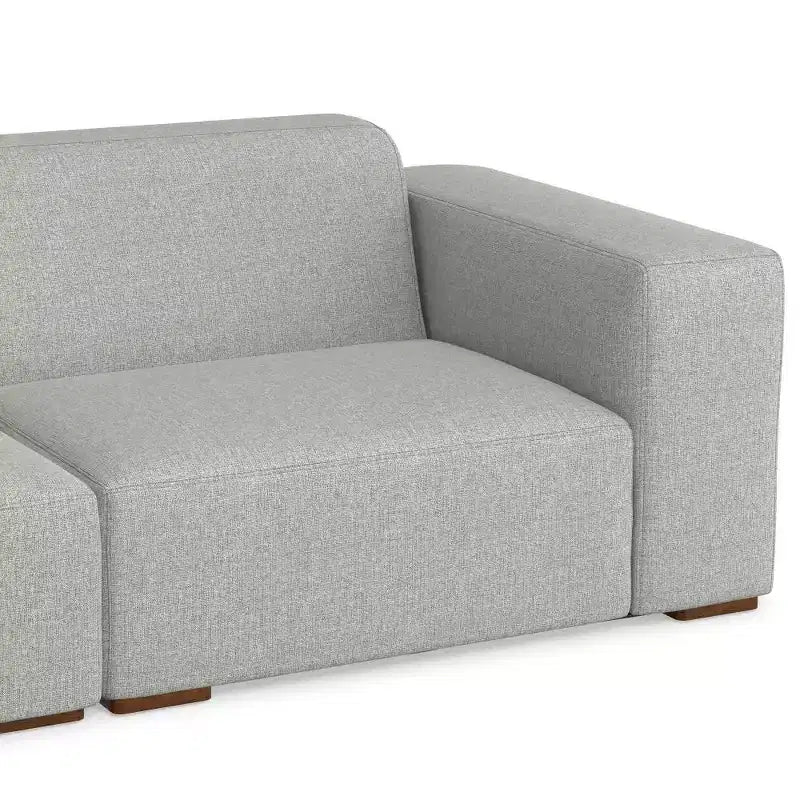 WyndenHall Biggs 2 Seater Sofa and Left Chaise Pale Gray