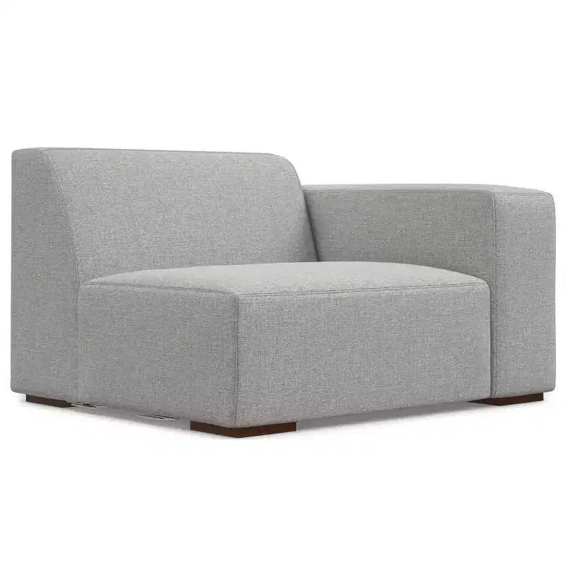 WyndenHall Biggs 2 Seater Sofa and Left Chaise Pale Gray