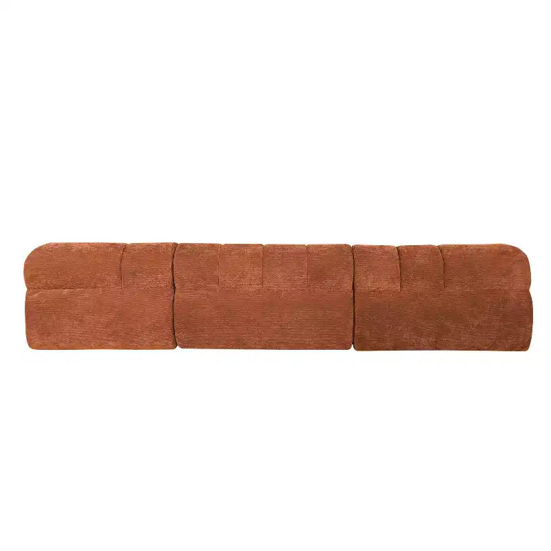 Christopher Knight Home Diego 12 2 " Modern L-Shaped High-Density Foam Sectional Sofa with Low Backrest Orange