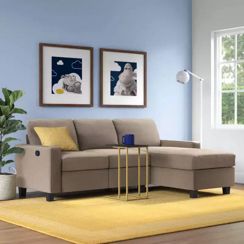 Palisades Reclining Sectional with Right Storage Chaise - Serta