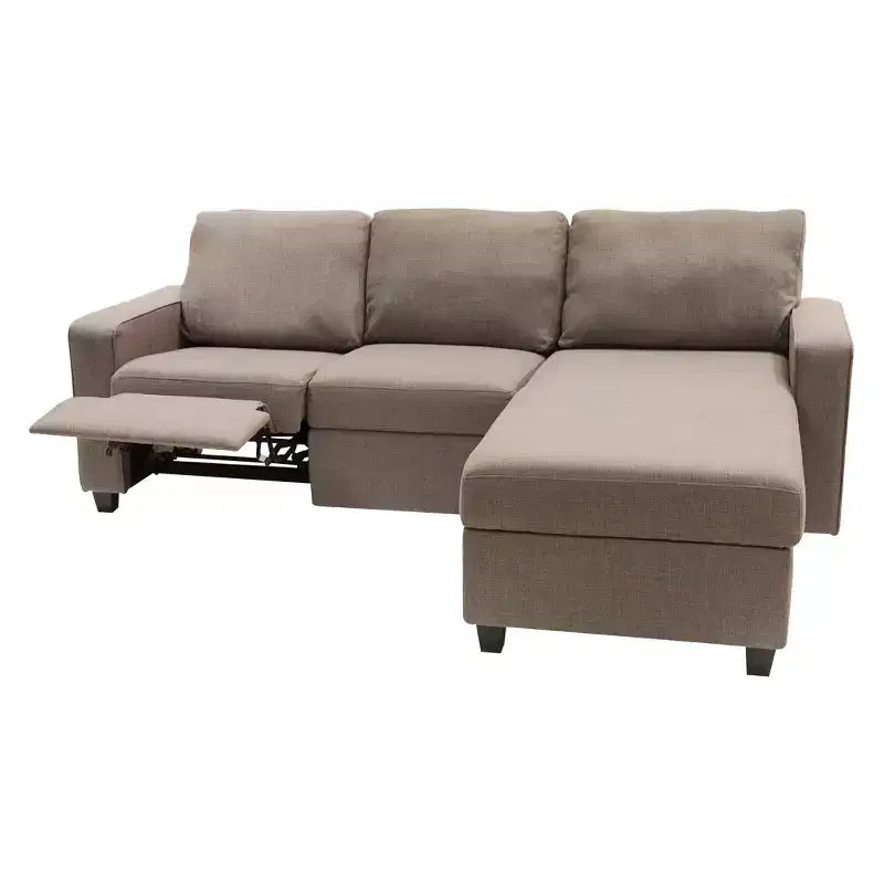 Palisades Reclining Sectional with Right Storage Chaise - Serta