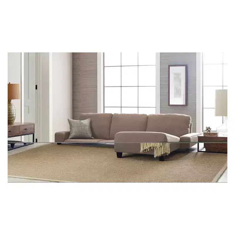 Palisades Reclining Sectional with Right Storage Chaise - Serta