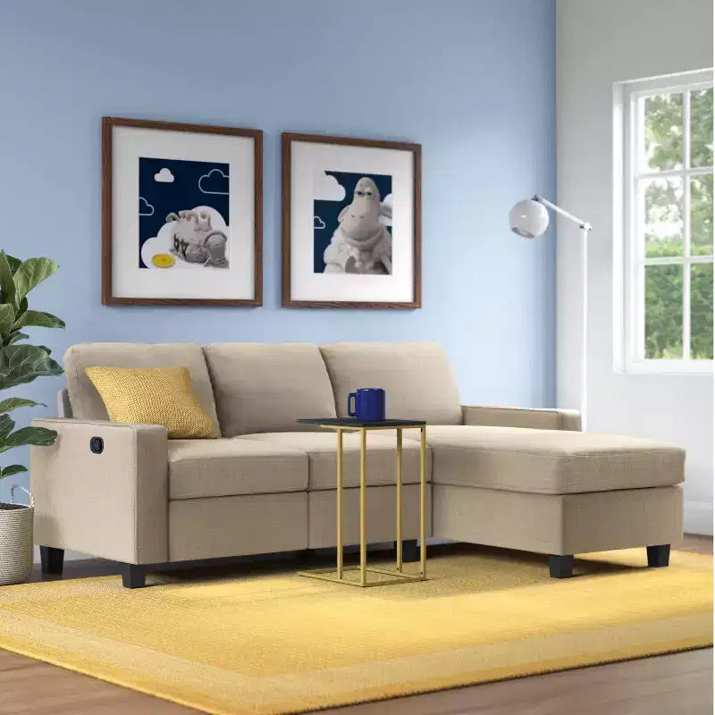 Palisades Reclining Sectional with Right Storage Chaise - Serta
