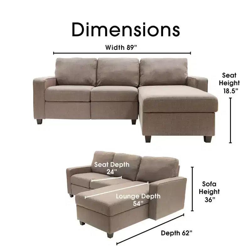 Palisades Reclining Sectional with Right Storage Chaise - Serta