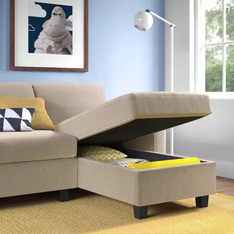 Palisades Reclining Sectional with Right Storage Chaise - Serta