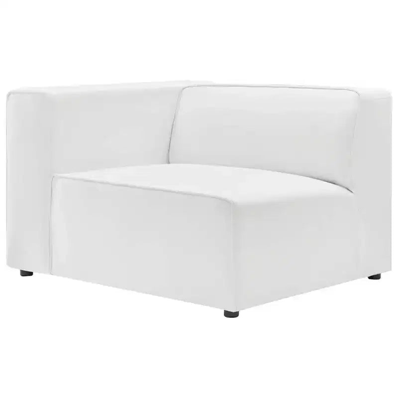 2pc Mingle Vegan Leather Sectional Sofa Loveseat - Modway