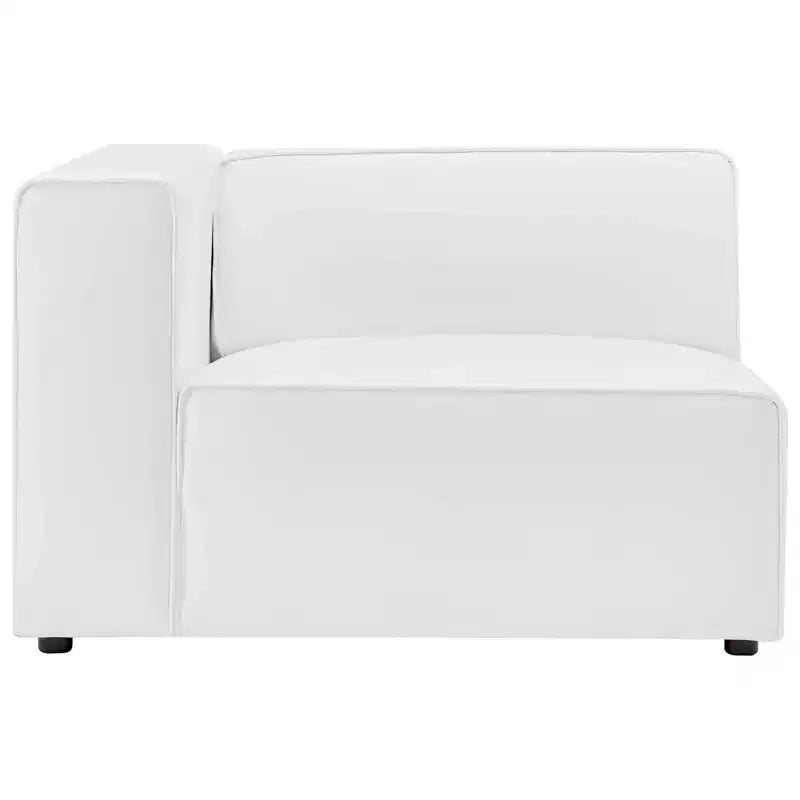 2pc Mingle Vegan Leather Sectional Sofa Loveseat - Modway