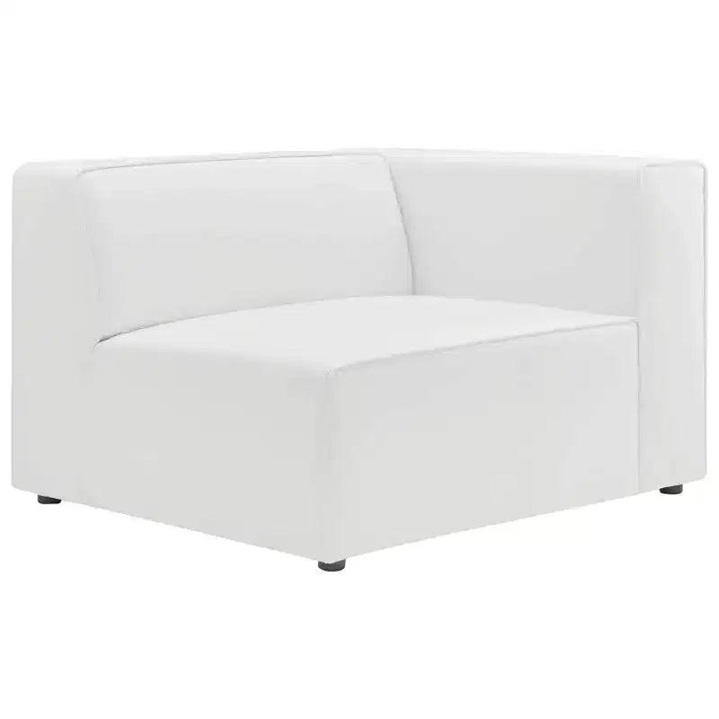 2pc Mingle Vegan Leather Sectional Sofa Loveseat - Modway