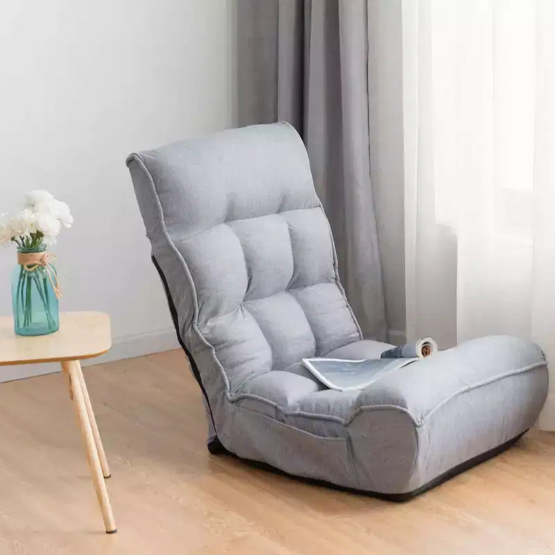 Costway 4-Position Floor Chair Folding Lazy Sofa w/Adjustable Backrest & Headrest