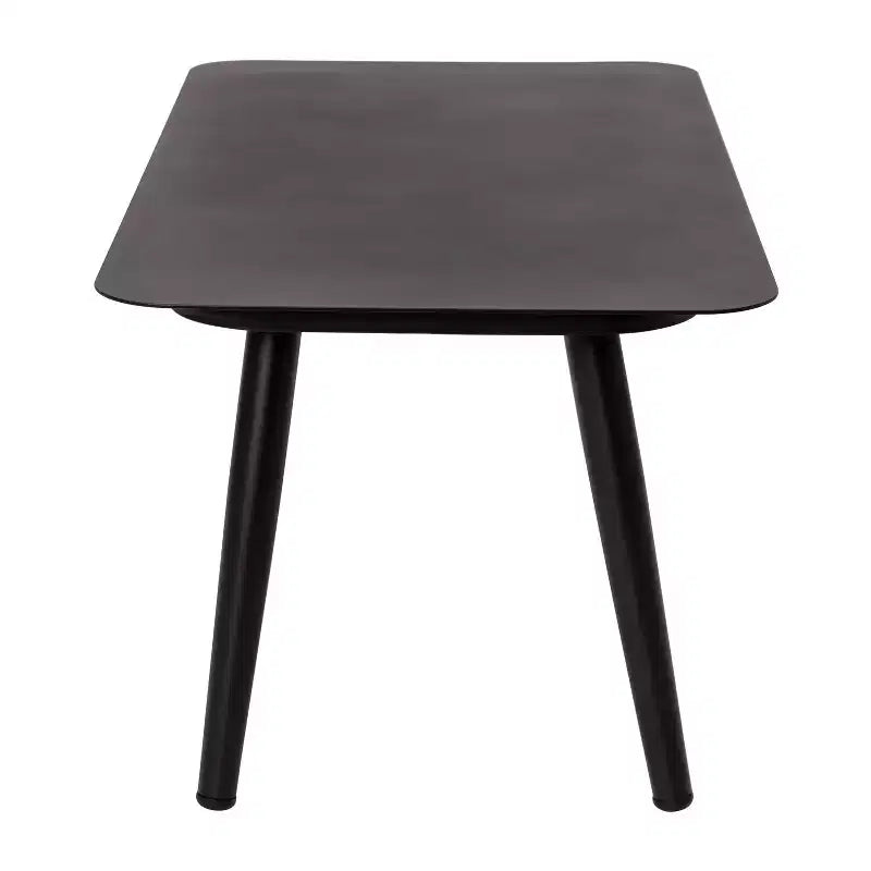 Juego de conversación Kierra de 4 piezas de ratán para todo tipo de clima de Flash Furniture con cojines extraíbles con cremallera gris y mesa de centro de metal