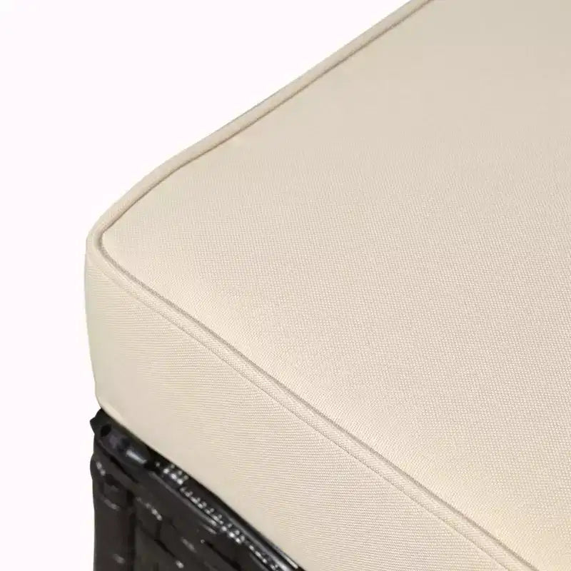 Outsunny Juego de Sofás de Ratán PE para Exterior de 6 Piezas, Set de Muebles Seccionales de Mimbre para Patio con Cojines y Mesa de Centro