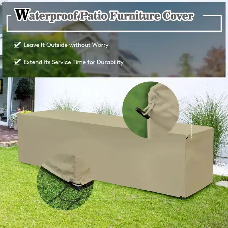 Costway 8PCS Patio Rattan Furniture Set Storage Waterproof Cover Cushion