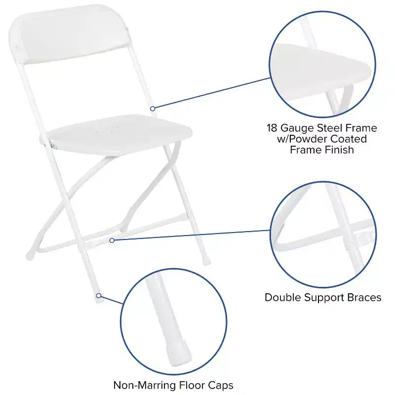Flash Furniture Portable Tailgate/Event Tent Set-10'x10' Wheeled Pop Up Canopy Tent, 6-Foot Bi-Fold Table, 4 Folding Chairs