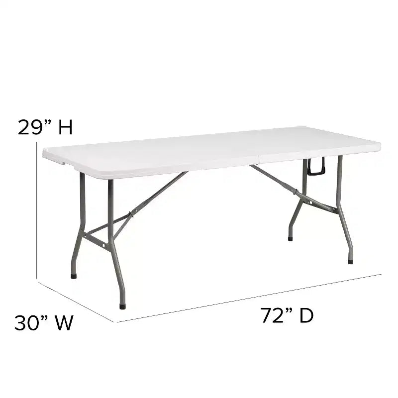 Flash Furniture Portable Tailgate/Event Tent Set-10'x10' Wheeled Pop Up Canopy Tent, 6-Foot Bi-Fold Table, 4 Folding Chairs