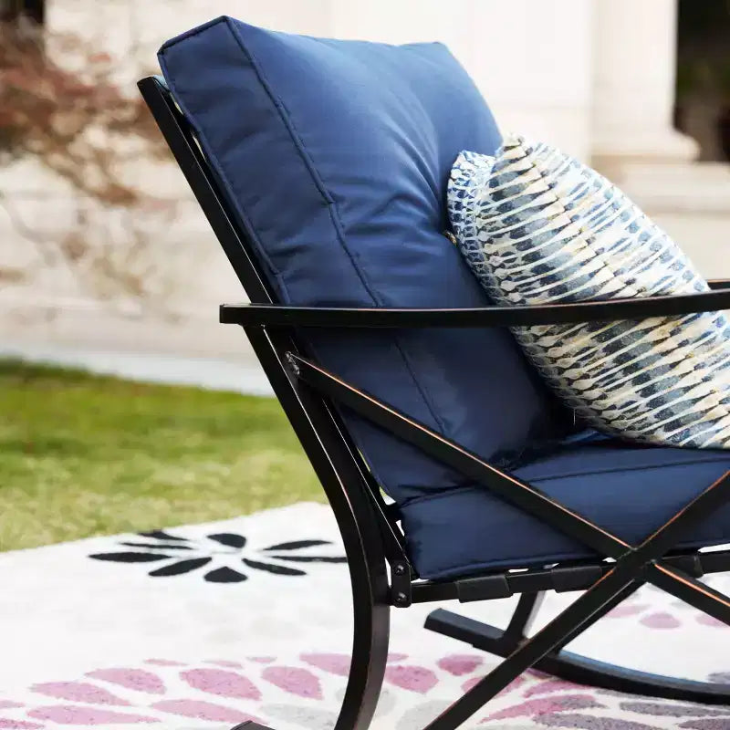 Ensemble de 3 fauteuils à bascule pour patio - Patio Festival
