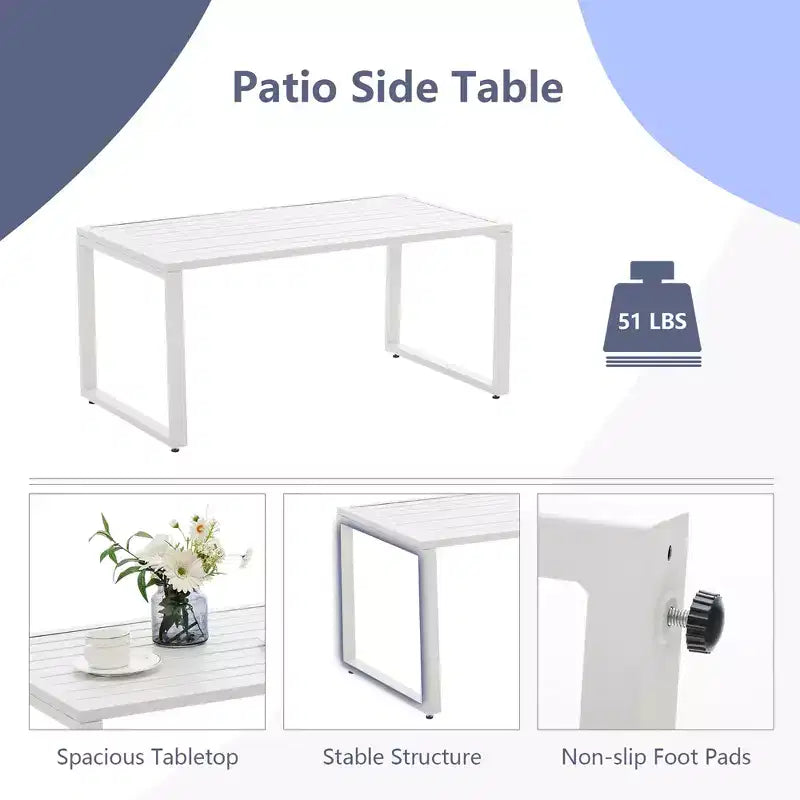 Juego de muebles de conversación para patio Costway de 4 piezas con cojines en reposabrazos, sofás biplaza para jardín