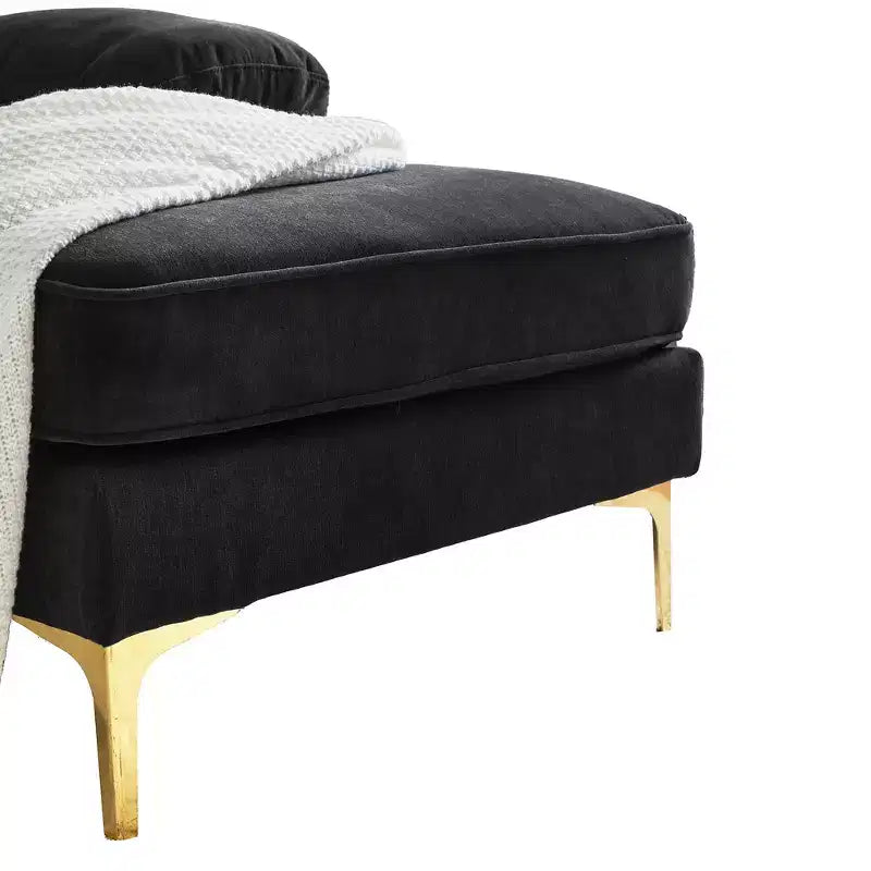 83 Modern Velvet Upholstered Sectional Sofas Couch-ModernLuxe