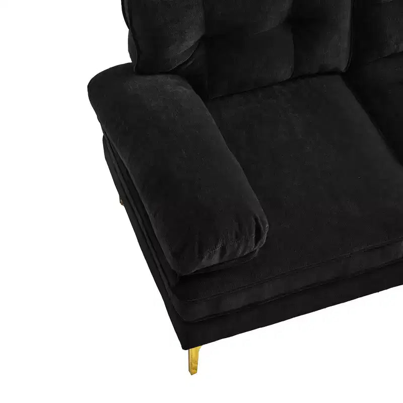 83 Modern Velvet Upholstered Sectional Sofas Couch-ModernLuxe