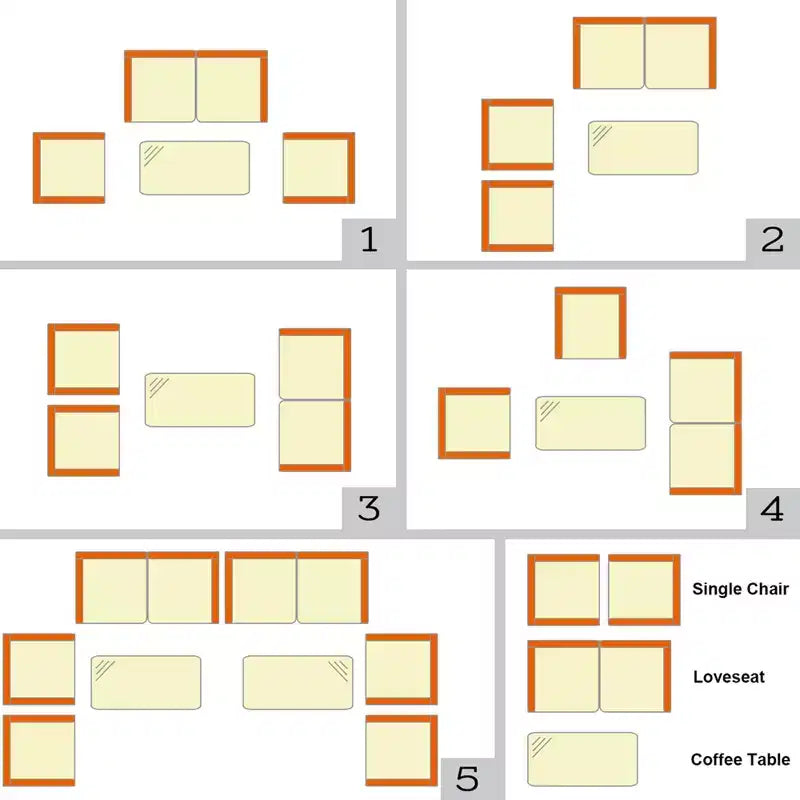 Costway Juego de Muebles de Mimbre para Patio de 4 Piezas Sofá Silla con Fundas de Cojín Marrones y Grises para Jardín