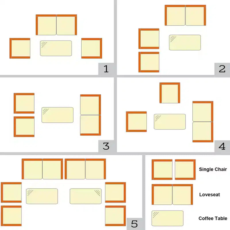 Costway Juego de Muebles de Mimbre para Patio de 4 Piezas Sofá Silla con Fundas de Cojín Marrones y Grises para Jardín