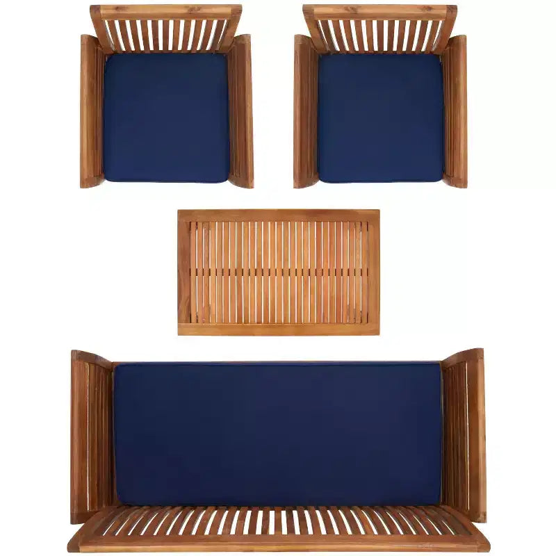 Juego de patio Carson de 4 piezas - Interior/exterior - PAT7005 - Safavieh