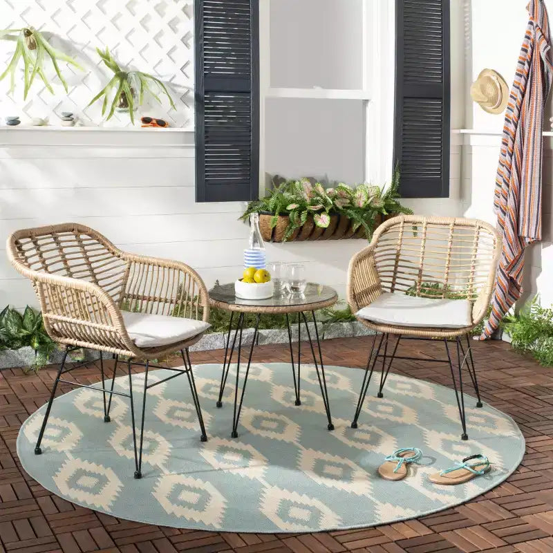 Alton 3 Piece Lounge Set - Indoor/Outdoor - PAT9004 - Safavieh