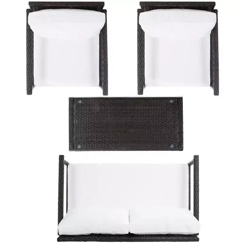Juego de sala Garnen de 4 piezas - Interior/exterior - PAT7714 - Safavieh