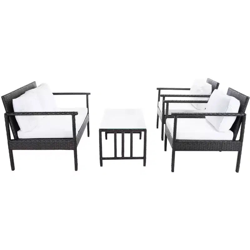 Juego de sala Garnen de 4 piezas - Interior/exterior - PAT7714 - Safavieh