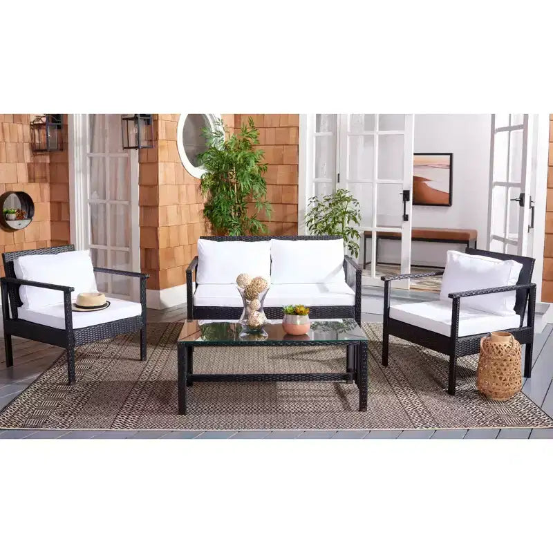 Juego de sala Garnen de 4 piezas - Interior/exterior - PAT7714 - Safavieh