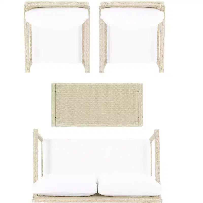 Juego de sala Garnen de 4 piezas - Interior/exterior - PAT7714 - Safavieh