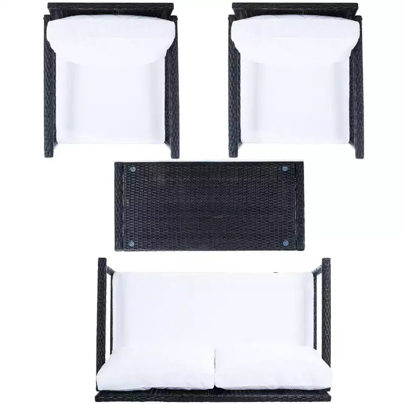 Juego de sala Garnen de 4 piezas - Interior/exterior - PAT7714 - Safavieh