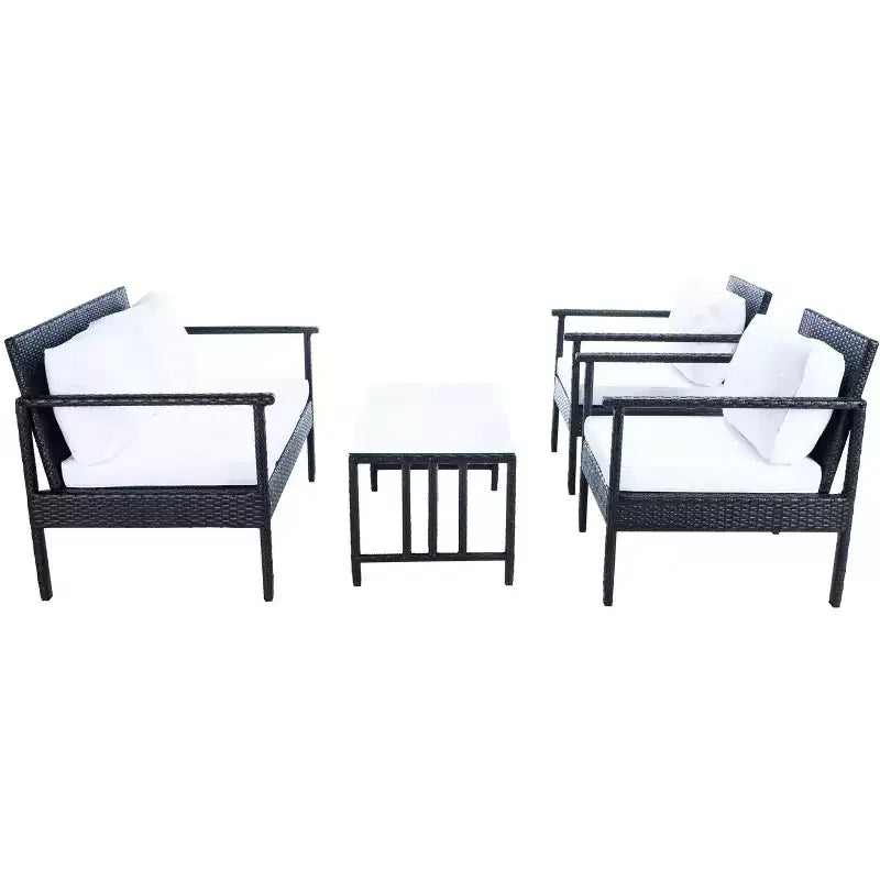 Juego de sala Garnen de 4 piezas - Interior/exterior - PAT7714 - Safavieh