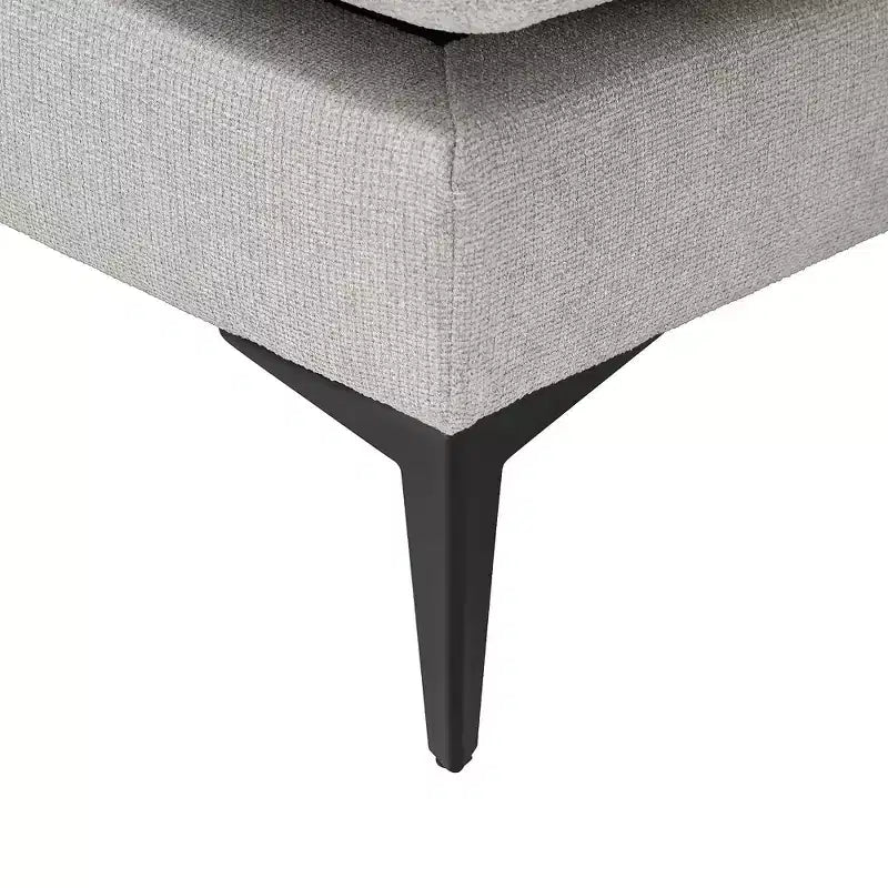 Minimalist 3 Seater L Shaped Sectional Sofa Reverisble Lounge Chaise for Living Room - Morden Fort