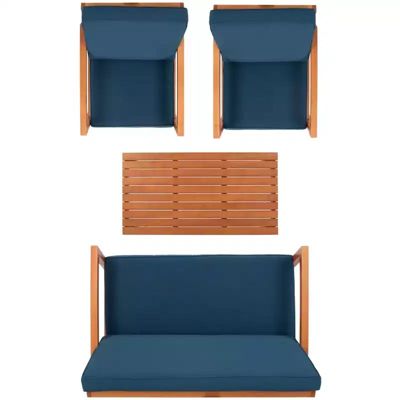 Juego de sala Larence de 4 piezas - Interior/Exterior - PAT7068 - Safavieh