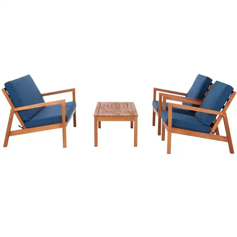 Juego de sala Larence de 4 piezas - Interior/Exterior - PAT7068 - Safavieh