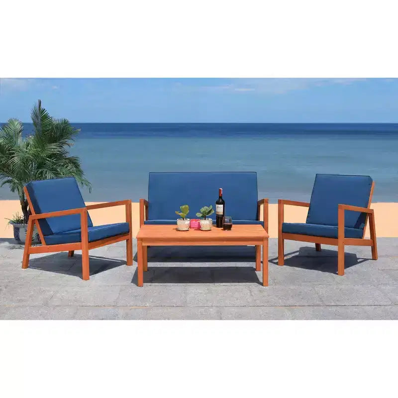 Juego de sala Larence de 4 piezas - Interior/Exterior - PAT7068 - Safavieh