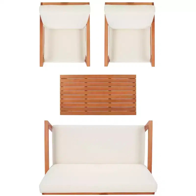 Juego de sala Larence de 4 piezas - Interior/Exterior - PAT7068 - Safavieh