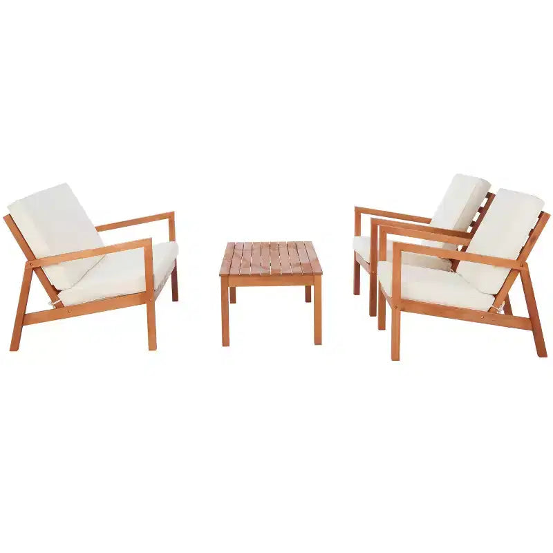Juego de sala Larence de 4 piezas - Interior/Exterior - PAT7068 - Safavieh