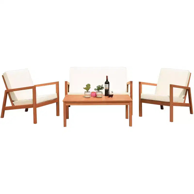 Larence 4 Piece Living Set - Indoor/Outdoor - PAT7068 - Safavieh
