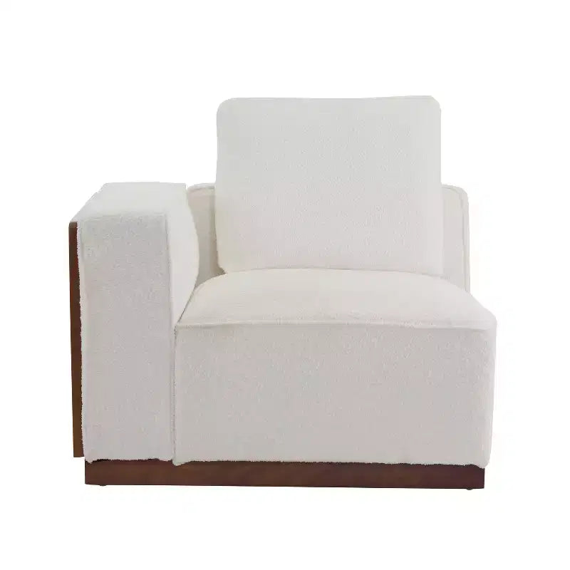 Christopher Knight Home Evelyn 4 Seater Upholstered Modular Sofa with Pillows, Beige/Brown