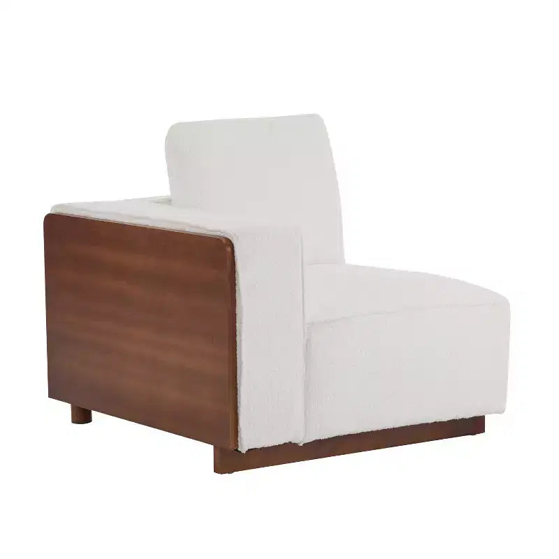 Christopher Knight Home Evelyn 4 Seater Upholstered Modular Sofa with Pillows, Beige/Brown