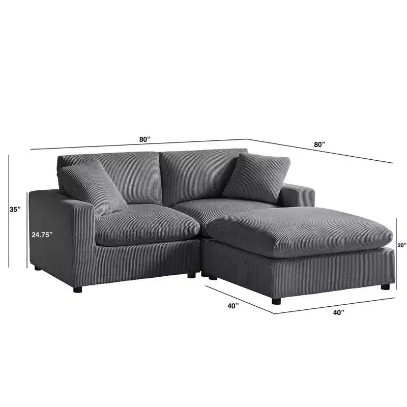 Comfort Pointe 3pc Casella Modular Chofa