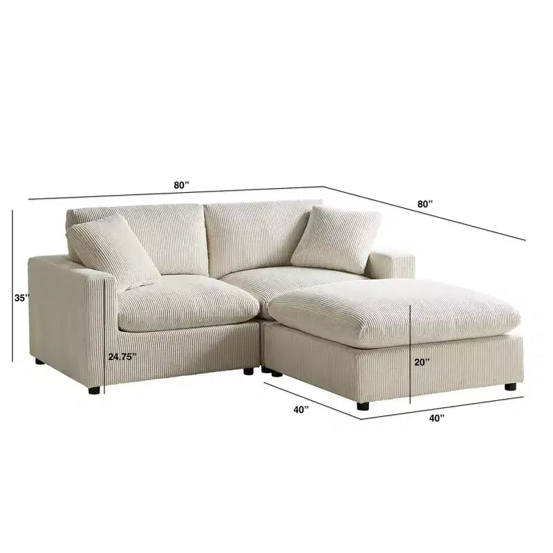 Comfort Pointe 3pc Casella Modular Chofa