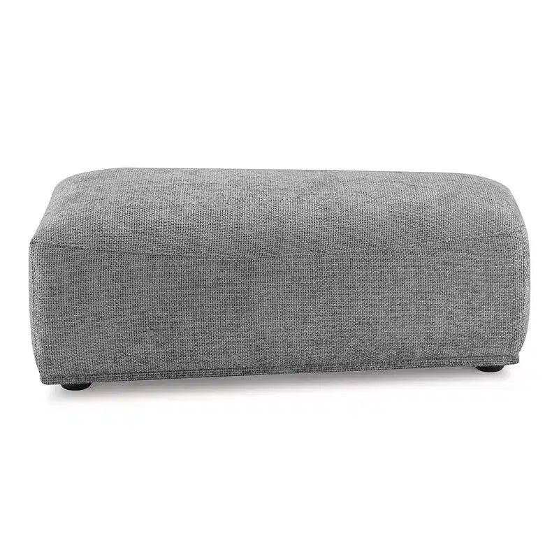 HOMES: Inside + Out 5pc Povoa 159" Modular Curved Sectional Sofa Modern Chenille with Extendable Backrest